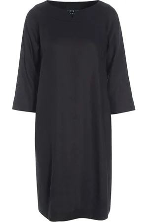 Bitte Kai Rand Kjole, Dame, Sort, 2XL, Linned, Luftig Linnedkjole Sort