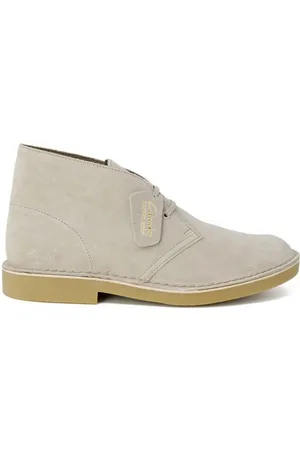 Clarks Sko, Herre, Grå, 44 EU, Læder, Grå Læderstøvler til Mænd