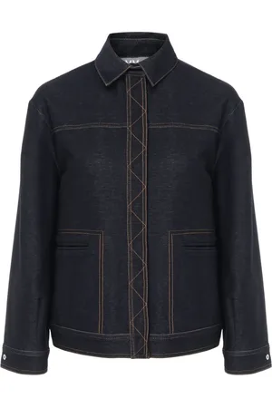 Max Mara Jakke, Dame, Blå, S, Uld, Stilfuld Lepre Kjole