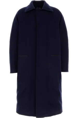 Ermenegildo Zegna Frakke, Herre, Blå, M, Uld, Marineblå uldfrakke