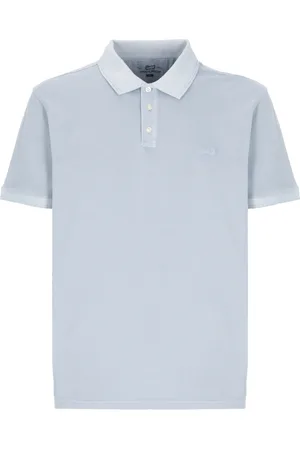 Woolrich Top, Herre, Blå, M, Bomuld, Lysblå Polo Skjorte med Logo