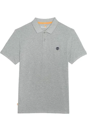 Timberland Top, Herre, Grå, S, Bomuld, Bomuld Logo Polo Skjorte