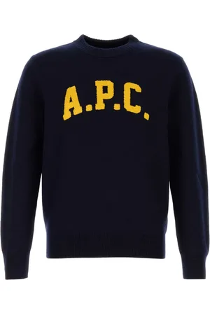 A.P.C. Strik, Herre, Blå, XS, Uld, Midnight Wool Sweater