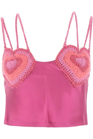 Marco Rambaldi Top, Dame, Lyserød, XS, Satin, Ærmeløse toppe