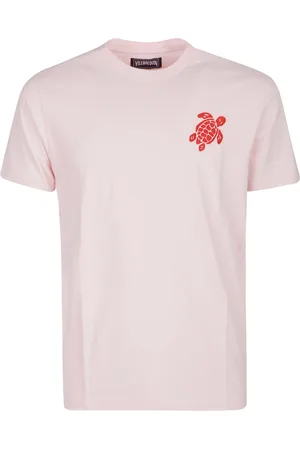 Vilebrequin Top, Herre, Lyserød, M, Bomuld, Afslappet Bomulds T-shirt