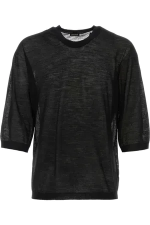 Ermenegildo Zegna Strik, Herre, Sort, M, Uld, Sort uld sweater sæt