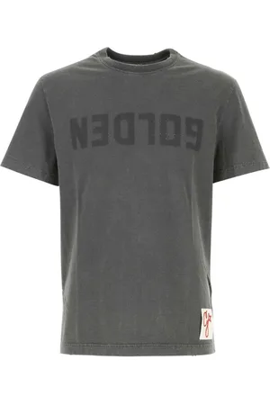 Golden Goose Top, Herre, Grå, S, Bomuld, Mørkegrå Bomuldst-shirt