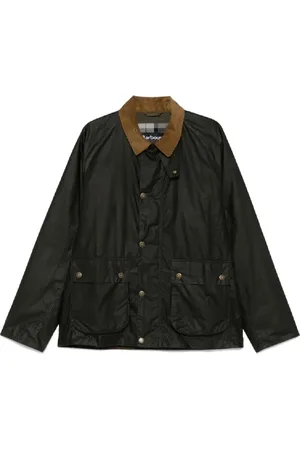 Barbour Jakke, Herre, Grøn, XL, Bomuld, Moderne voksjakke til mænd