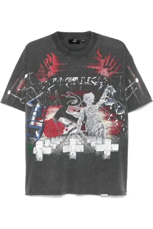 Represent Top, Herre, Grå, L, Bomuld, Metallica Master Of Puppets T-shirt