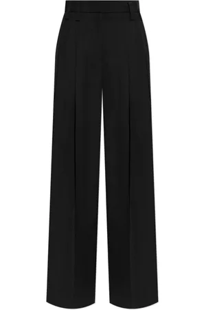 Jil Sander Bukser, Dame, Sort, XS, Plisserede bukser