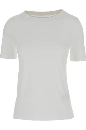 ELEVENTY Top, Dame, Hvid, M, Bomuld, Hvide T-shirts og Polos
