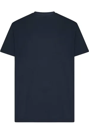 LOW BRAND Top, Herre, Blå, 2XL, Bomuld, Blå Crewneck T-shirt Tilpasset Stil