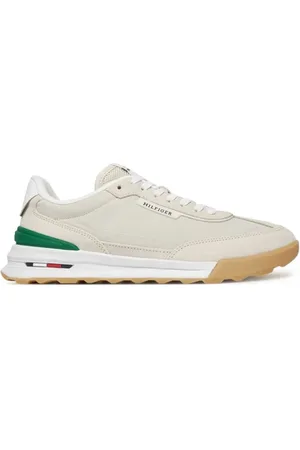 Tommy Hilfiger Sko, Herre, , 45 EU, Læder, Læder Sneakers - Patchet Logo