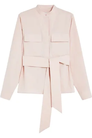 Max Mara Jakke, Dame, Lyserød, S, Bomuld, Rosa Weekendjakker med elastisk motiv