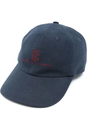 Brunello Cucinelli Tilbehør, Herre, Blå, M, Uld, Stilfuld C813 Hat til Mænd
