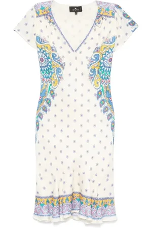 Etro Kjole, Dame, Flerfarvet, M, Elegant Mini Kjole til Kvinder