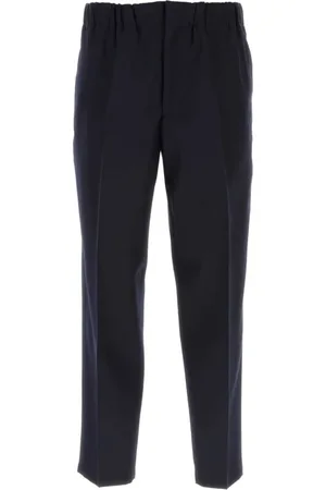 Jil Sander Bukser, Herre, Blå, 2XL, Uld, Midnight Wool Pant