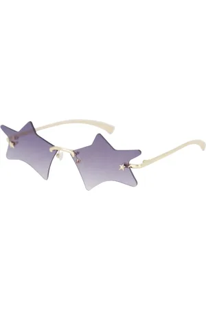 Le Specs Tilbehør, unisex, Gul, M, Uld, Vintage Star Twinkle Solbriller Guld