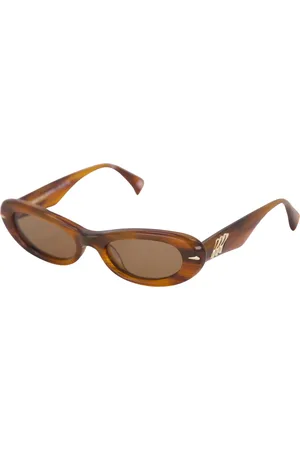 Le Specs Tilbehør, unisex, Brun, M, Oval Solbriller 