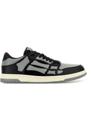 AMIRI Sko, Herre, Flerfarvet, 44 EU, Læder, To-tone læder Skel sneakers