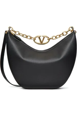 VALENTINO GARAVANI Taske, Dame, Sort, ONE SIZE, Uld, Sort Vlogo Gate Skuldertaske