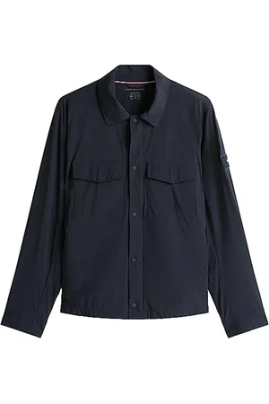 Tommy Hilfiger Jakke, Herre, Blå, L, Ørkenhimmel Tech Skjortejakke