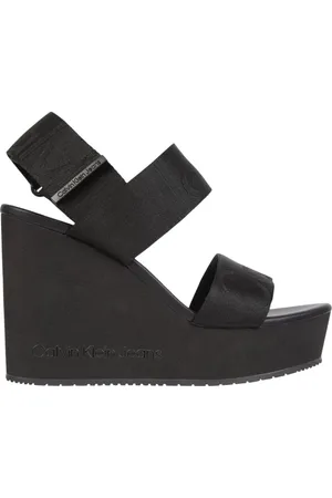 Calvin Klein Sko, Dame, Sort, 37 EU, Polyester, Sorte Kilehæle
