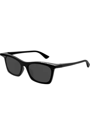 Balenciaga Tilbehør, unisex, Sort, 52 MM, Uld, Stilfulde solbriller mørkegrå linser