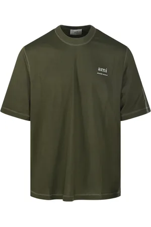 Ami Top, Herre, Grøn, XL, Bomuld, Loden T-shirt til mænd