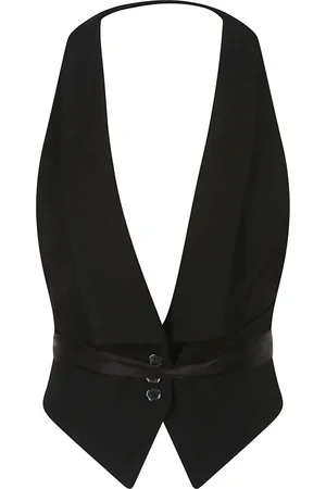 Pinko Jakke, Dame, Sort, XS, Uld, Stilfuld Gilet Vest til Kvinder