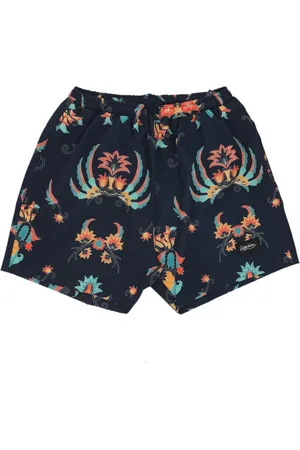 DOLLY NOIRE Badetøj, Herre, Flerfarvet, S, Polyester, Batik Swimshorts Sort/Multi badedragt