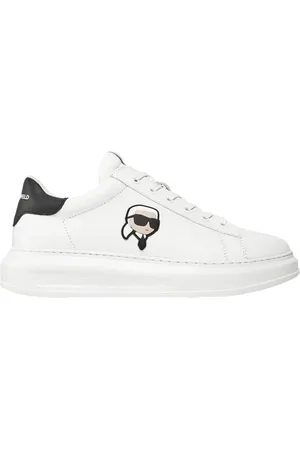 Karl Lagerfeld Sko, Herre, Hvid, 43 EU, Læder, Sneakers Herre