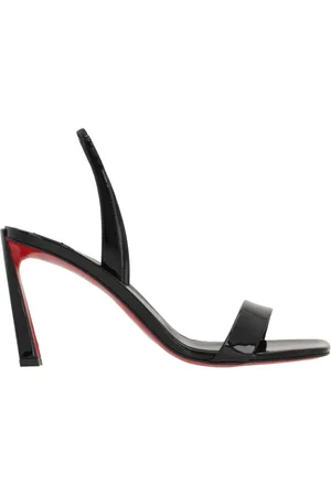 Christian Louboutin Sko, Dame, Sort, 37 EU, Sorte Sandaler med O Condora 85
