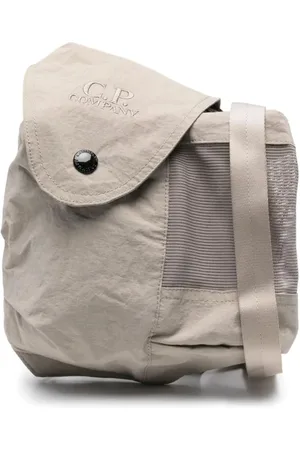 C.P. Company Taske, Herre, Grå, ONE SIZE, Uld, Broderet Skuldertaske