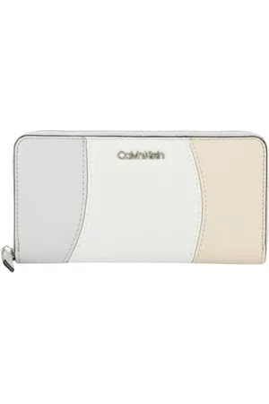 Calvin Klein Tilbehør, Dame, Flerfarvet, ONE SIZE, Uld, Stilfuldt Pung med Flere Lommer