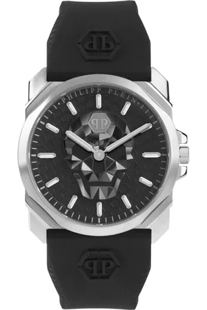 Philipp Plein Tilbehør, Herre, Sort, ONE SIZE, Uld, Ur
