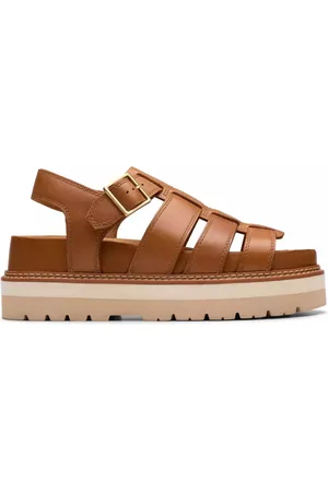 Clarks Sko, Dame, Brun, 41 1/2 EU, Læder, Brun Twist Dame Sandal