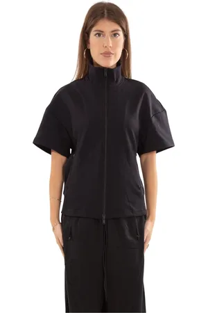 Y-3 Jakke, Dame, Sort, S, Sort Mesh 3-Stripes Track Jacket