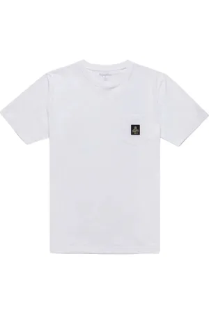 RefrigiWear Top, Herre, Hvid, XL, Bomuld, Pierce Enkel Bomuld T-shirt