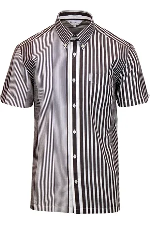 Ben Sherman Skjorte, Herre, Flerfarvet, XL, Bomuld, Riley Pinstripe 1970