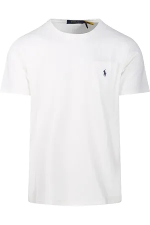 Ralph Lauren Top, Herre, Hvid, L, S/S T-Shirt