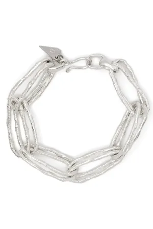 FORTE FORTE Tilbehør, Dame, Grå, ONE SIZE, Sølv Skulptur Armbånd