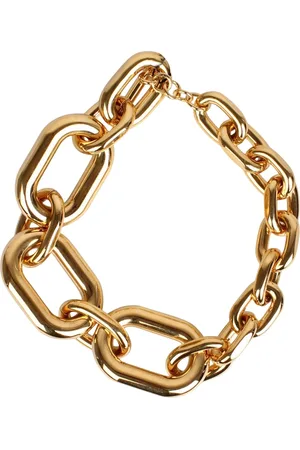 Paco rabanne Tilbehør, Dame, Gul, ONE SIZE, Aluminium Choker med Ringlukning