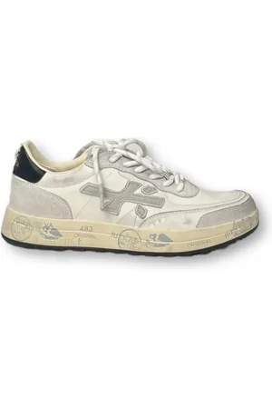 Premiata Sko, Herre, Hvid, 43 EU, Moderne Sneakers til Mænd og Kvinder