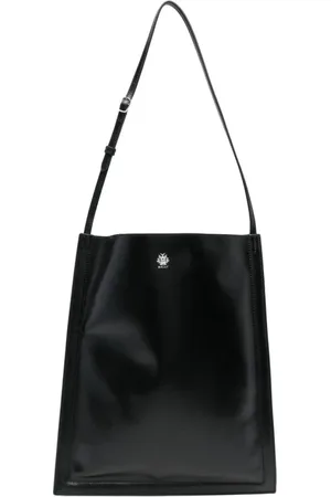 Bally Taske, Herre, Sort, ONE SIZE, Uld, Sort Skuldertaske med Præget Logo