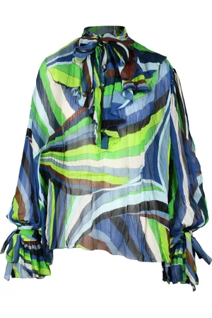 Emilio Pucci Bluser & Skjorter, Dame, Sort, S, Chiffon, Bluse