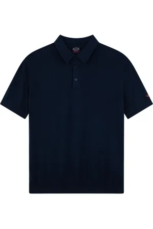 Paul & Shark Top, Herre, Blå, 2XL, Bomuld, Bomuld Blå Polo Shirt