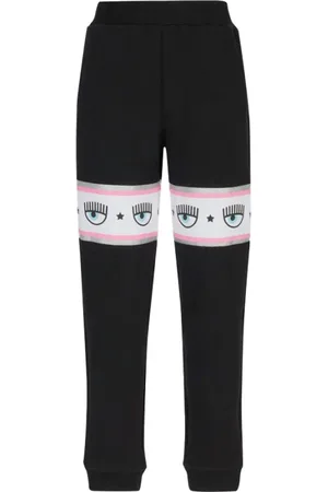 Chiara Ferragni Bukser, Herre, Sort, M, Bomuld, Maxi Logomania Bomuld Joggers