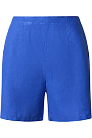North Sails Shorts, Dame, Blå, 2XL, Linned, Linned Bermuda Shorts med Logo