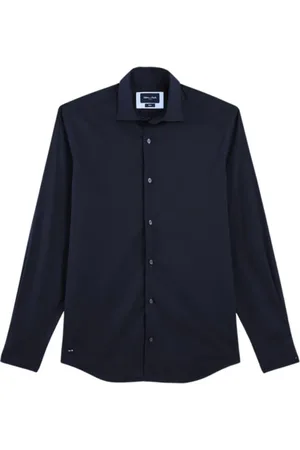 Eden Park Skjorte, Herre, Blå, M, Bomuld, Slim Fit Langærmet Skjorte